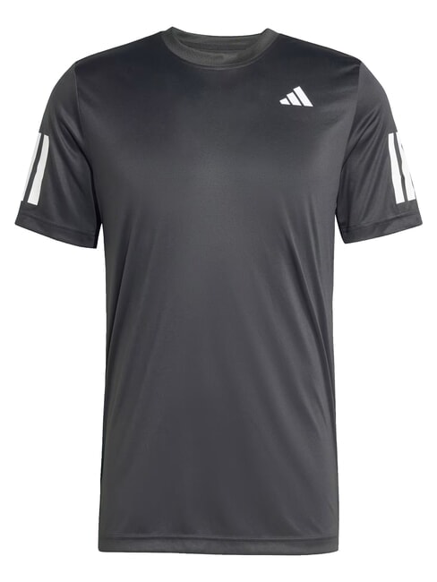 CLUB 3 STRIPES Tennis T-shirt black - T-shirt