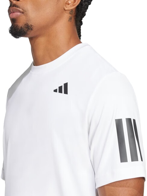 CLUB 3 STRIPES Tennis T-shirt white - T-shirt