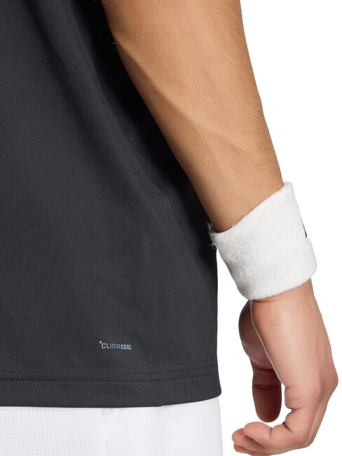 CLASSICS Iconic tennis T-shirt black - T-shirt