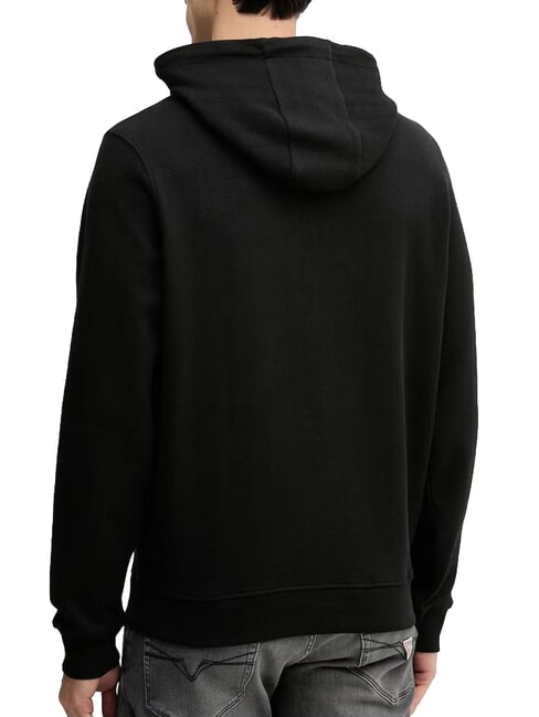 TEXTURED PATCH LOGO Hoodie jetbla - Sweatshirts