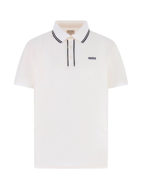 PAUL PIQUE Short-sleeved polo shirt salt white - Polo shirt