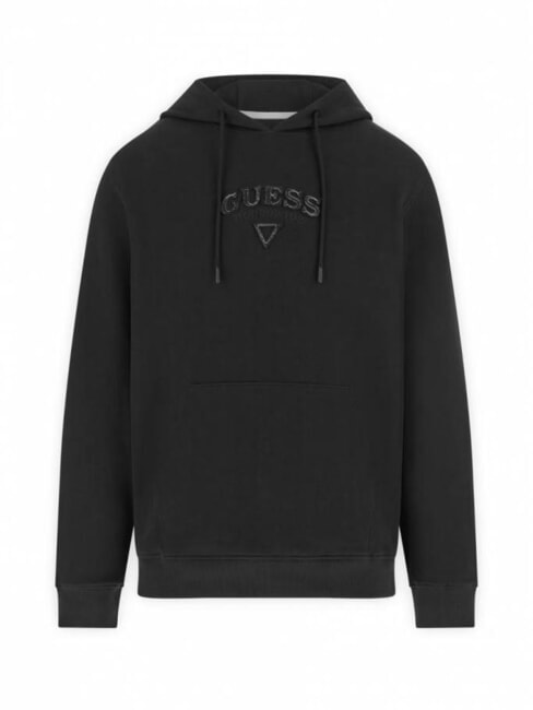 TEXTURED PATCH LOGO Hoodie jetbla - Sweatshirts