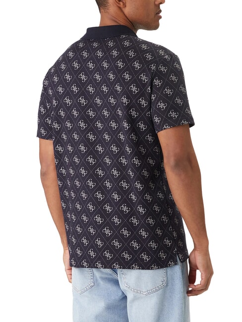 ALL OVER JACQUARD Pole allover 4g smart blue - Polo shirt