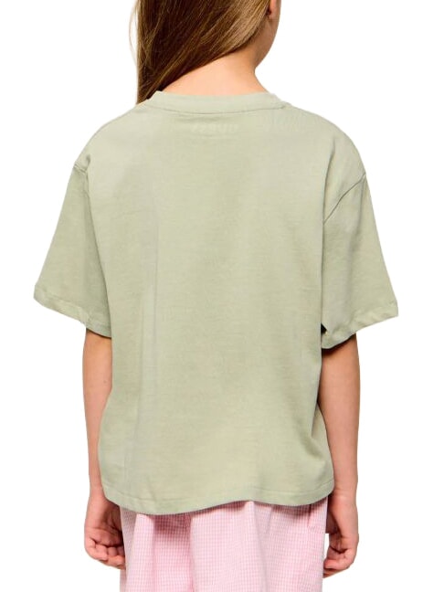 BOXY Cotton T-Shirt light matcha - Child T-shirt