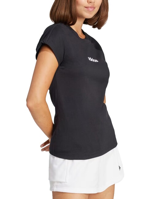 LINEAR Short-sleeved T-shirt, pure cotton black - T-shirt