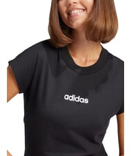 ADIDAS LINEAR Short-sleeved T-shirt, pure cotton black - T-shirt - 5