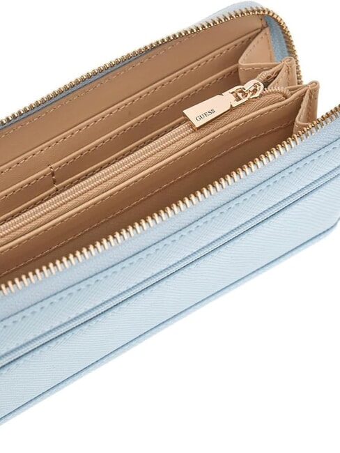 LAUREL 2 Large zip around wallet AQUA - Women&rsquo;s Wallets