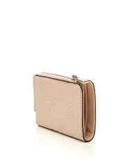 GUESS LAUREL 2 Medium zip-around wallet light taupe logo - Women&rsquo;s Wallets - 3