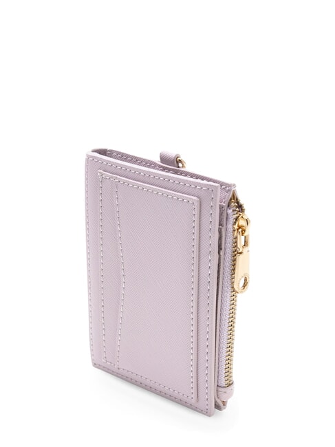 SAFFIANO Card holder with key ring lilac - Key holders
