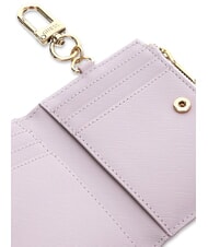 GUESS SAFFIANO Card holder with key ring lilac - Key holders - 3