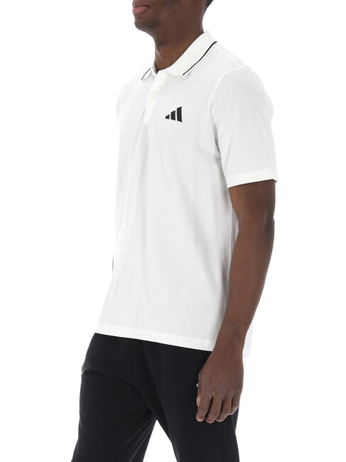 SMALL LOGO Short-sleeved polo shirt, pure cotton white - Polo shirt