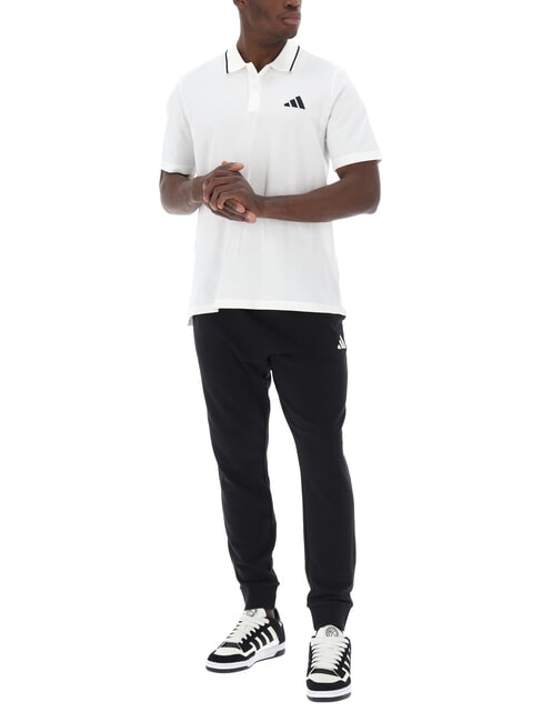 SMALL LOGO Short-sleeved polo shirt, pure cotton white - Polo shirt