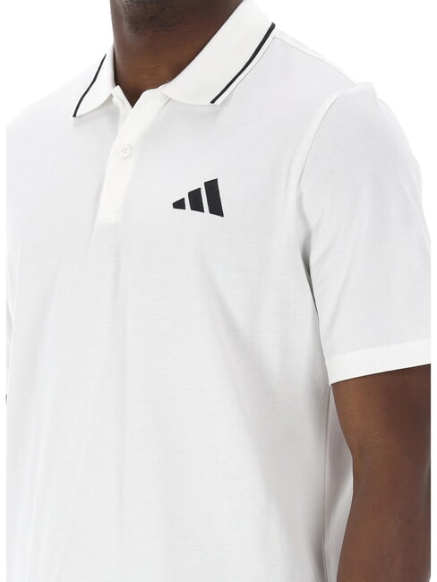 SMALL LOGO Short-sleeved polo shirt, pure cotton white - Polo shirt
