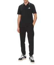 ADIDAS SMALL LOGO Short-sleeved polo shirt, pure cotton black - Polo shirt - 3