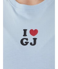 GUESS JEANS I LOVE Cotton T-Shirt fog blue - T-shirt - 3