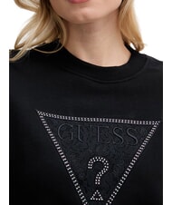 GUESS TRIANGLE LACE Sweatshirt jetbla - Women's Sweatshirts - 3