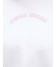 GUESS JEANS DROP Cotton sweatshirt purwhite - Women's Sweatshirts - 3