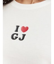 GUESS JEANS I LOVE Cotton T-Shirt purwhite - T-shirt - 3