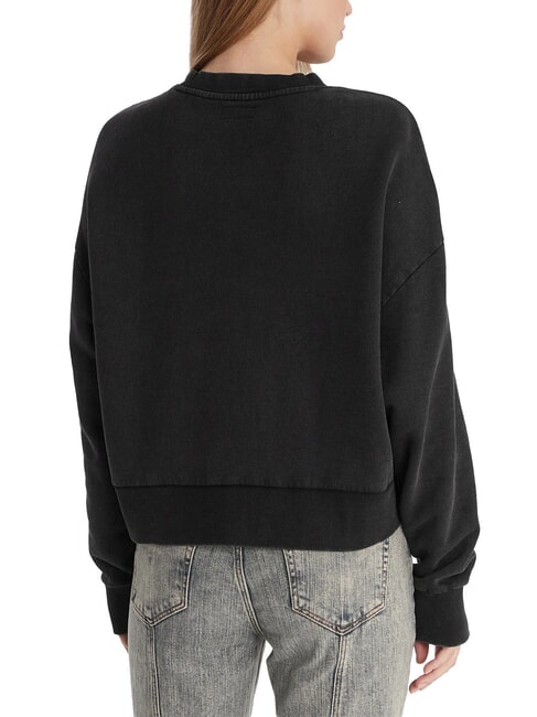 DROP BAKER CROP Cotton sweatshirt jet black multi - Women's Sweatshirts
