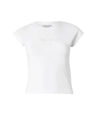 GUESS JEANS RAGLAN Cotton T-Shirt purwhite - T-shirt - 3