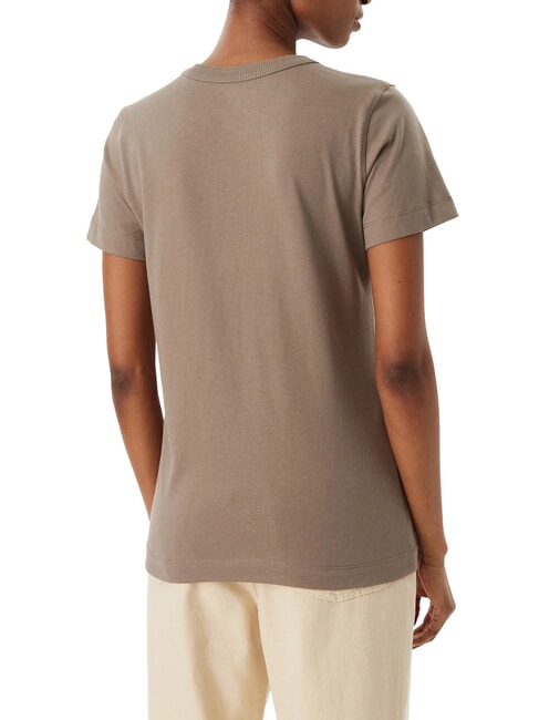 3D SCRIPT Cotton T-shirt walnut shell - T-shirt
