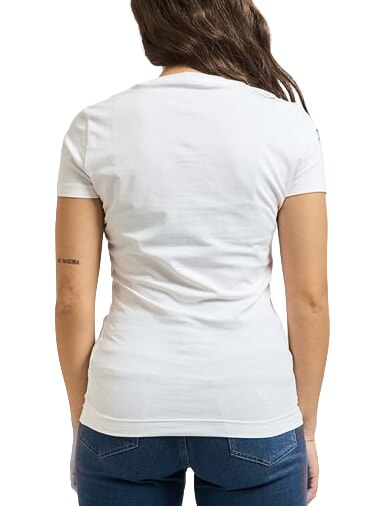FEATHER TRIANGLE Cotton T-Shirt purwhite - T-shirt