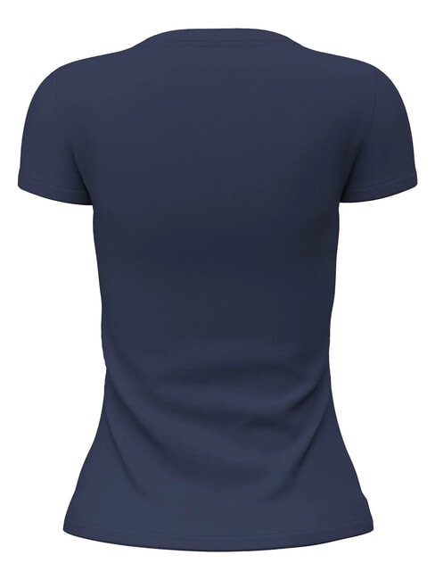 GLITTER LOGO Short-sleeved, glittery T-shirt blackened blue - T-shirt