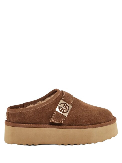 LELLA Suede clogs COGNAC - Women&rsquo;s shoes