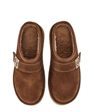 GAUD&Igrave; LELLA Suede clogs COGNAC - Women&rsquo;s shoes - 4