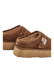 GAUD&Igrave; LELLA Suede clogs COGNAC - Women&rsquo;s shoes - 5