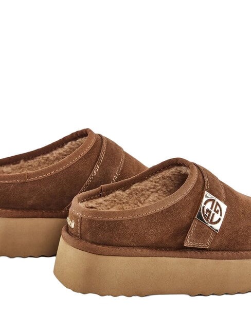 LELLA Suede clogs COGNAC - Women&rsquo;s shoes