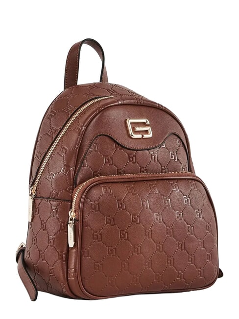 LEA Backpack with GJ lettering embossed BROWN - Women&rsquo;s Bags