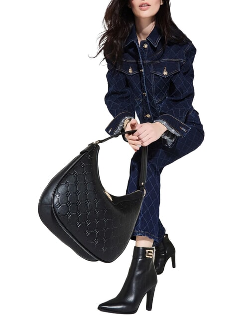LEA Hobo shoulder bag, with shoulder strap BLACK - Women&rsquo;s Bags