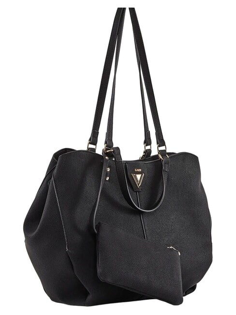 GOLENE Shoulder shopping bag, with removable clutch BLACK - Women&rsquo;s Bags