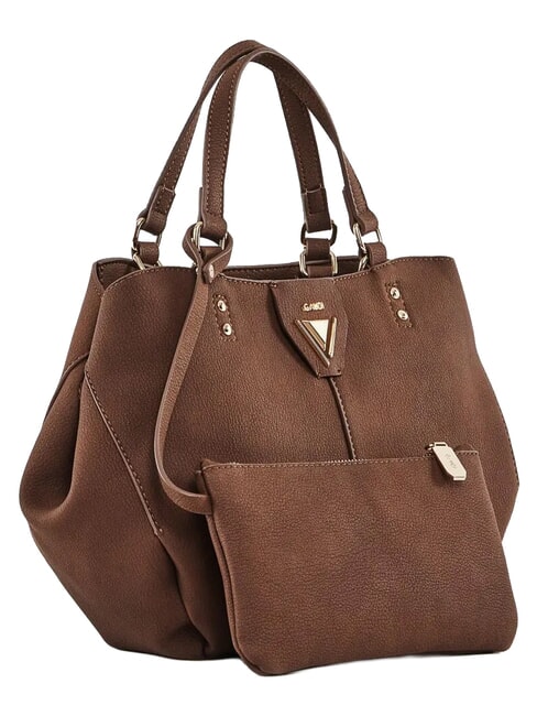 GOLENE Mini shopping bag with removable pouch BROWN - Women&rsquo;s Bags