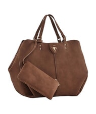 GAUD&Igrave; GOLENE Shoulder shopping bag, with removable clutch BROWN - Women&rsquo;s Bags - 4