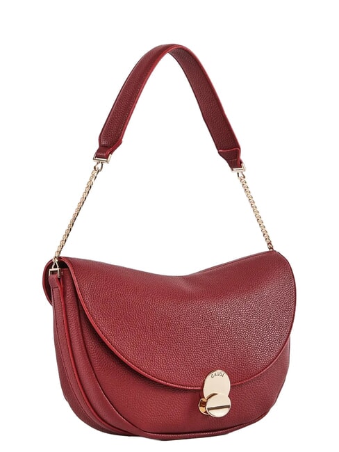 EVELYN Shoulder bag with metal logo RED - Women&rsquo;s Bags