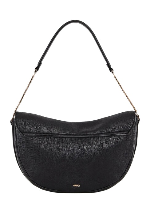 EVELYN Shoulder bag with metal logo BLACK - Women&rsquo;s Bags
