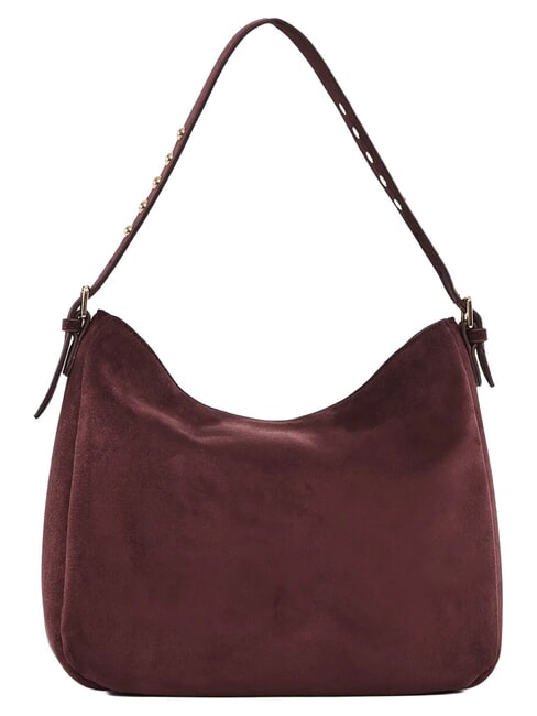 GRETA SUEDE Shoulder bag with charm burgundy - Women&rsquo;s Bags