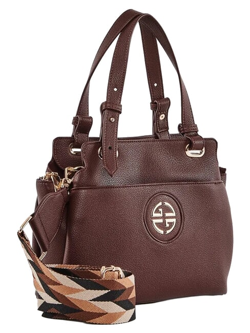 GINNIE Handbag, with shoulder strap chocolate - Women&rsquo;s Bags