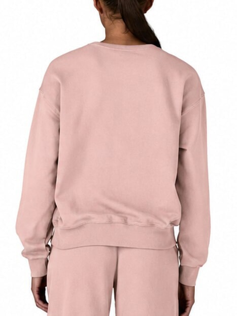 DAILY Ribbed sweatshirt, pure cotton pink frost - Women's Sweatshirts