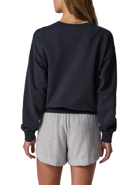 DAILY Ribbed sweatshirt, pure cotton sunken blue - Women's Sweatshirts