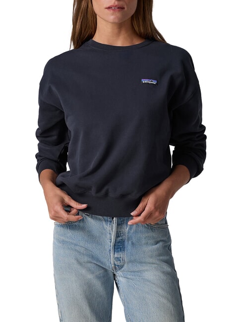 DAILY Ribbed sweatshirt, pure cotton sunken blue - Women's Sweatshirts
