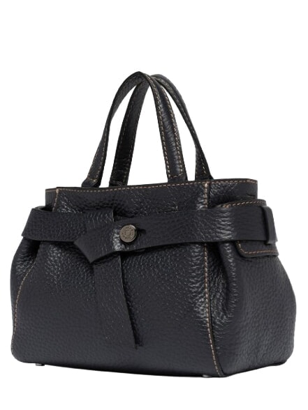 MIRANDA Leather handbag with shoulder strap Black - Women&rsquo;s Bags