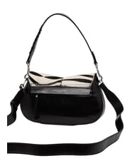 GIANNI CHIARINI HELENA ROUND Leather handbag with shoulder strap black and white zebra - Women&rsquo;s Bags - 3