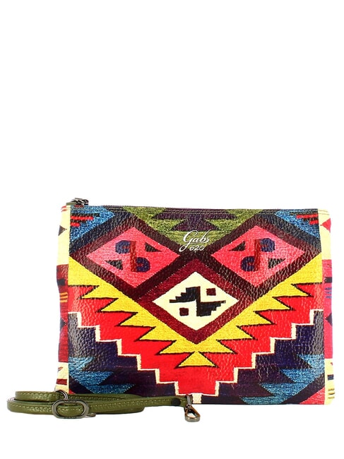 BEYONCE MULTICOLOR M Leather clutch bag with shoulder strap file - Women&rsquo;s Bags