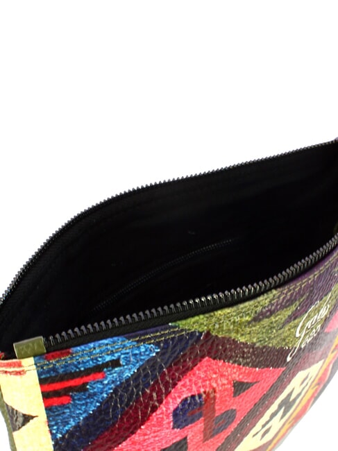 BEYONCE MULTICOLOR M Leather clutch bag with shoulder strap file - Women&rsquo;s Bags