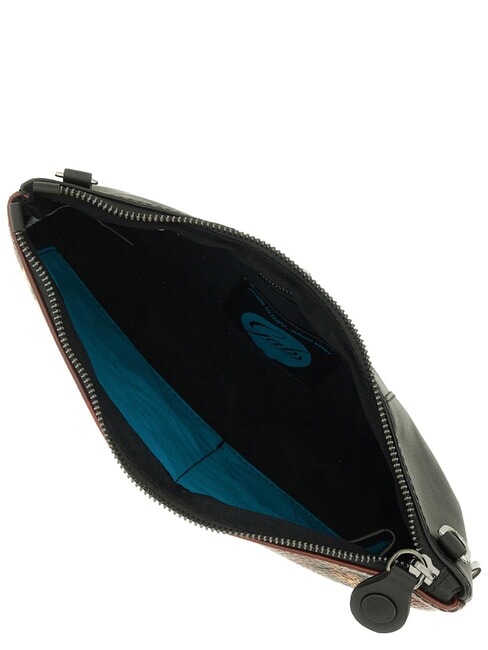 BEYONCE Leather clutch bag with shoulder strap worldwide cats red - Women&rsquo;s Bags