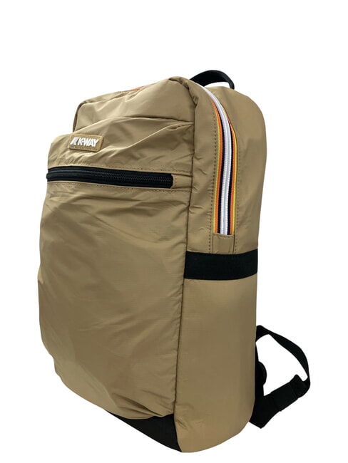 MID LAON Water-repellent nylon backpack beige khaki - Backpacks & School and Leisure