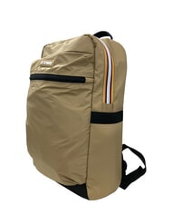 KWAY MID LAON Water-repellent nylon backpack beige khaki - Backpacks & School and Leisure - 3